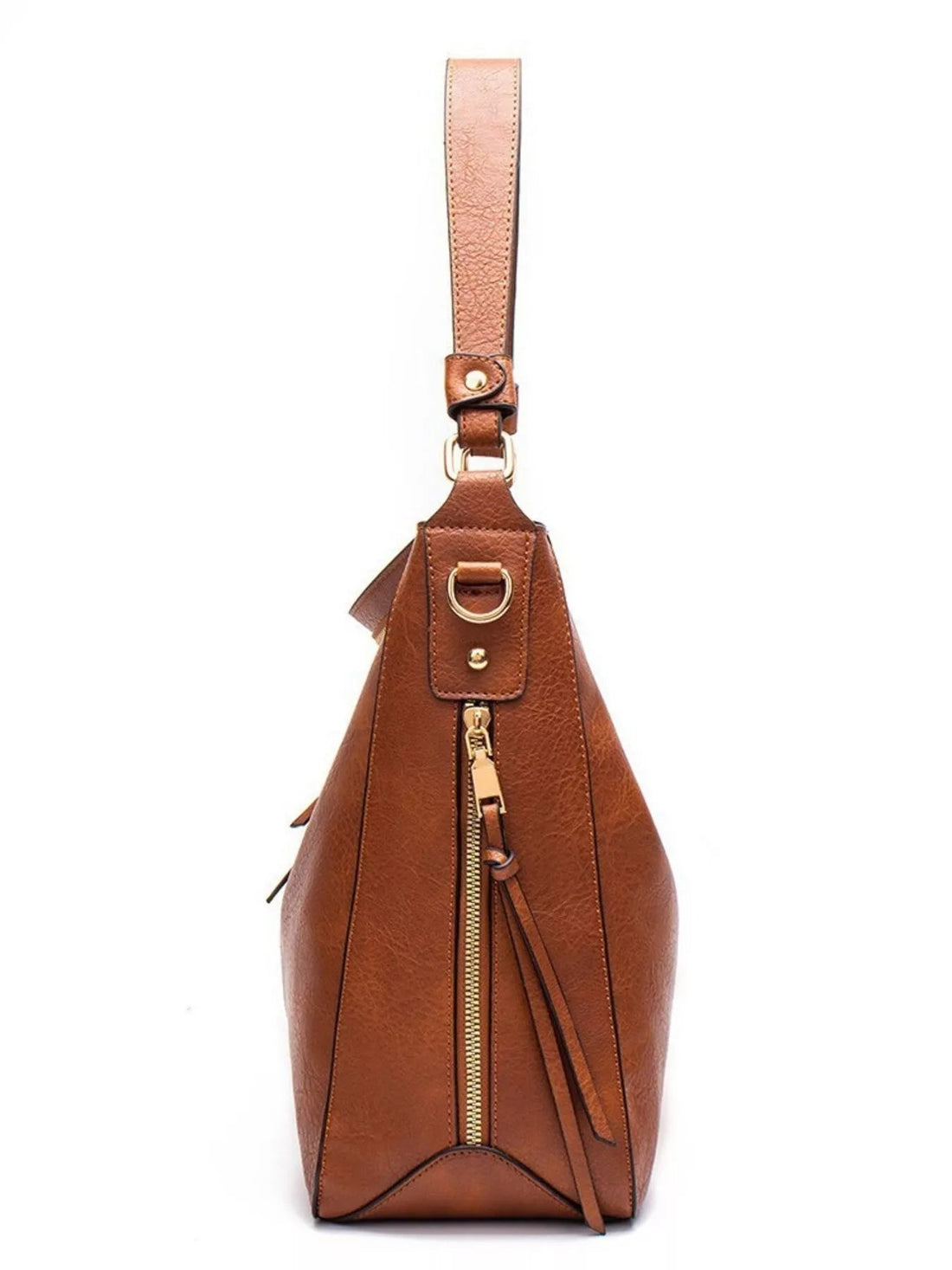 Classic PU Leather Tote Bag - Medium Structured Handbag - Jsandiclothing.com