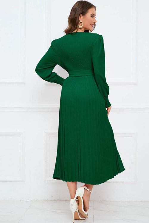  Pleated midi dress