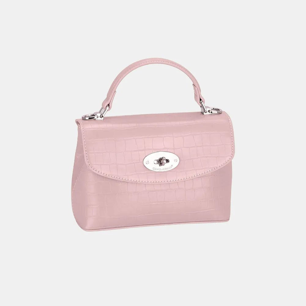 David Jones Texture PU Leather Handbag - Jsandiclothing.com