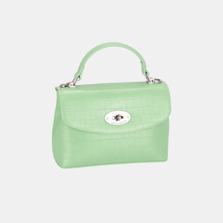 David Jones Texture PU Leather Handbag - Jsandiclothing.com