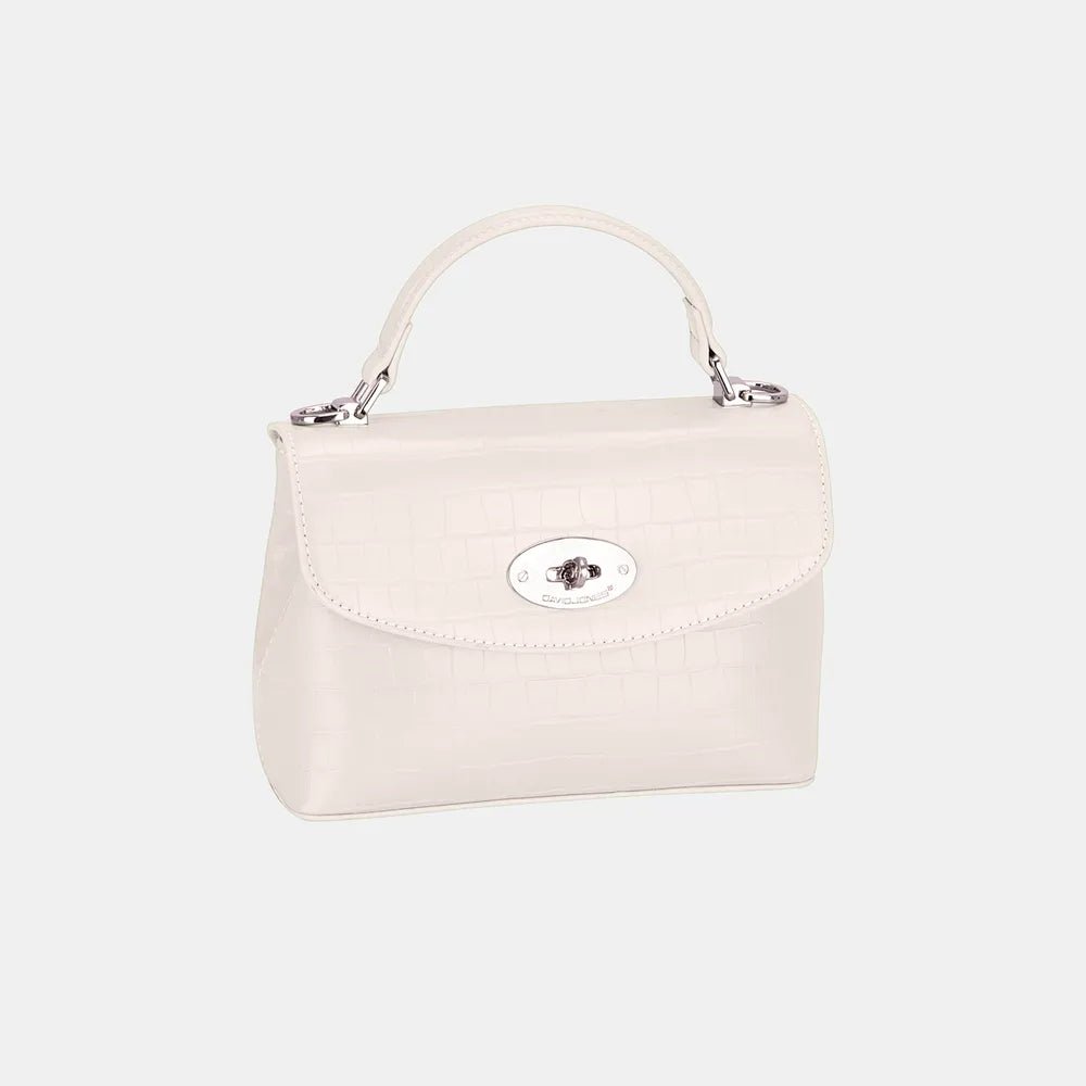 David Jones Texture PU Leather Handbag - Jsandiclothing.com