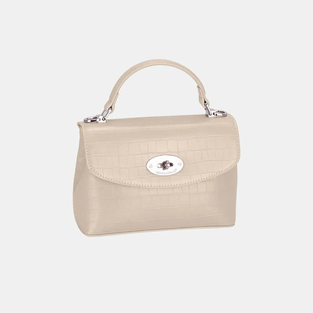 David Jones Texture PU Leather Handbag - Jsandiclothing.com