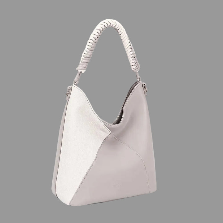 David Jones Woven Handle PU Leather Handbag - Jsandiclothing.com