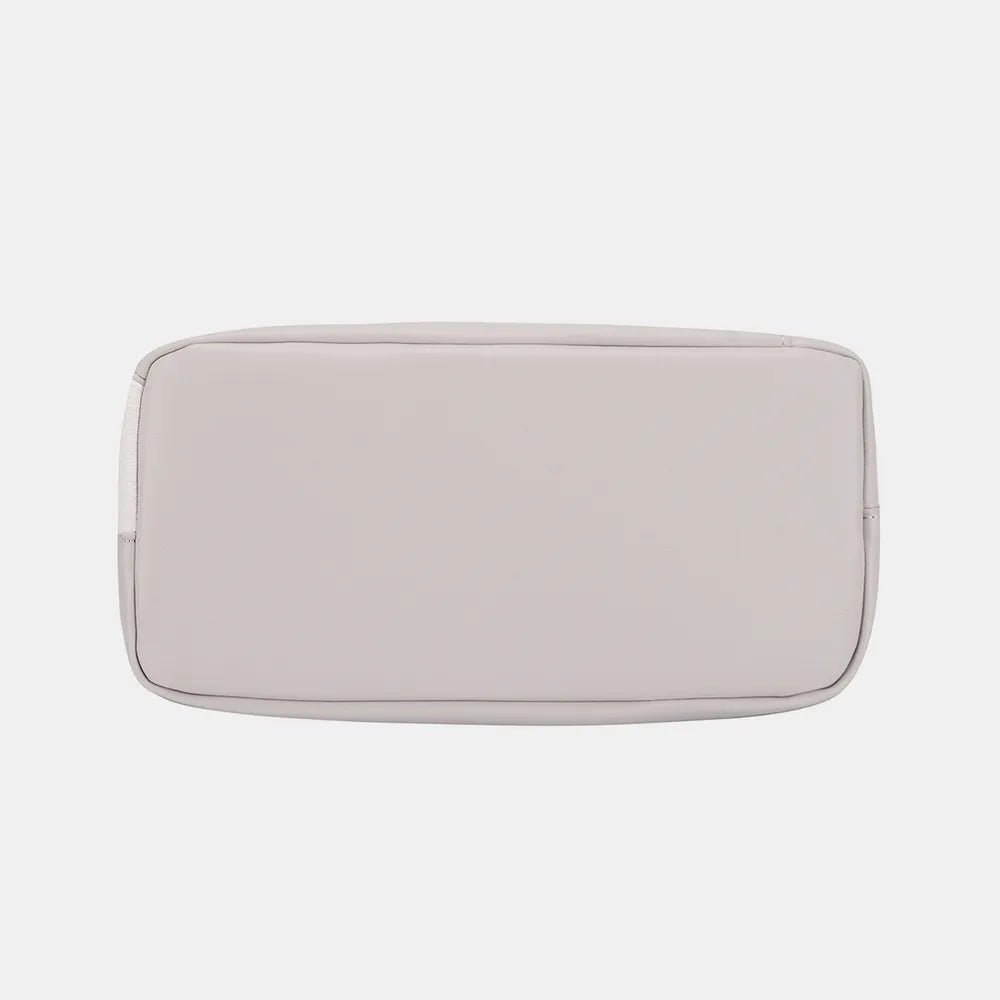 David Jones Woven Handle PU Leather Handbag - Jsandiclothing.com