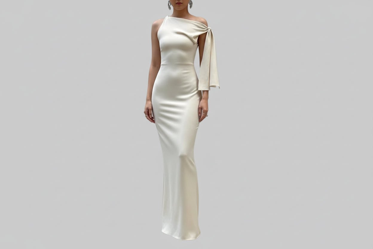 Elegant Sleeveless Tie - Shoulder Maxi Dress - JSandiclothing - Jsandiclothing.com