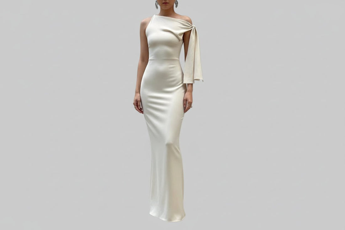 Elegant Sleeveless Tie - Shoulder Maxi Dress - JSandiclothing - Jsandiclothing.com
