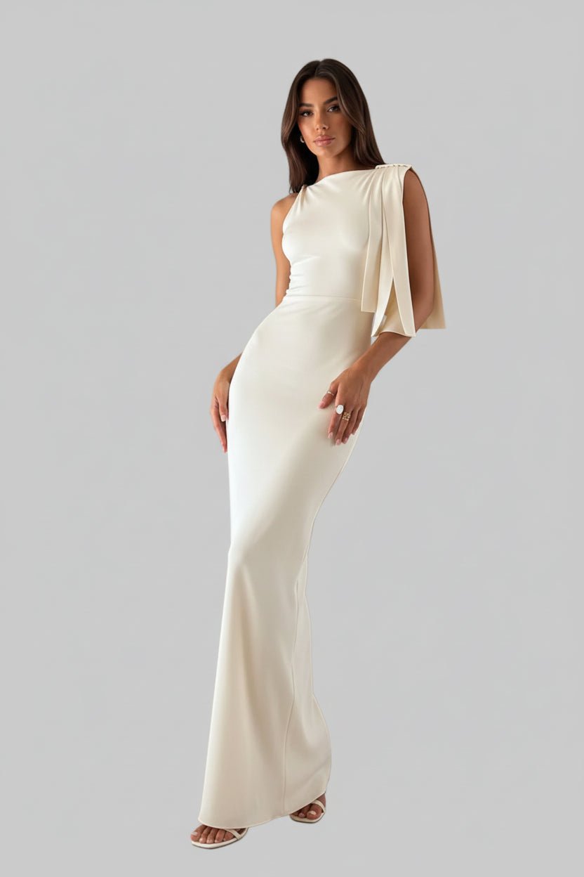 Elegant Sleeveless Tie - Shoulder Maxi Dress - JSandiclothing - Jsandiclothing.com