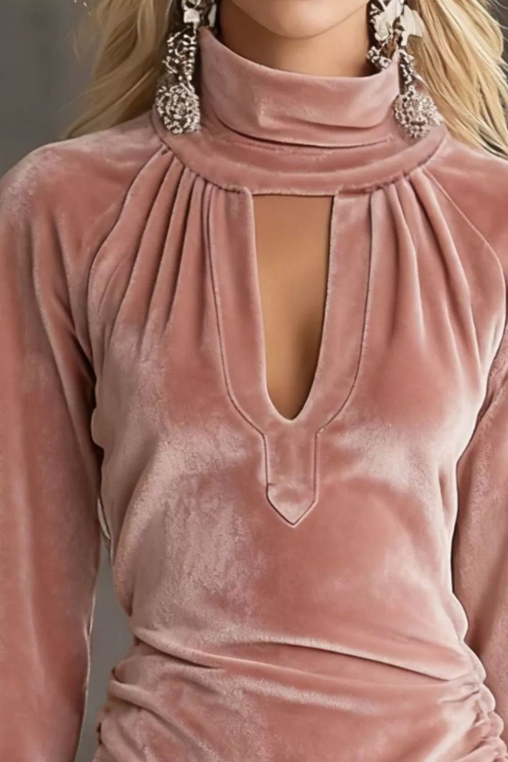 Elegant Velvet Ruched Mini Dress - Luxe Party Style | JSandi - Jsandiclothing.com