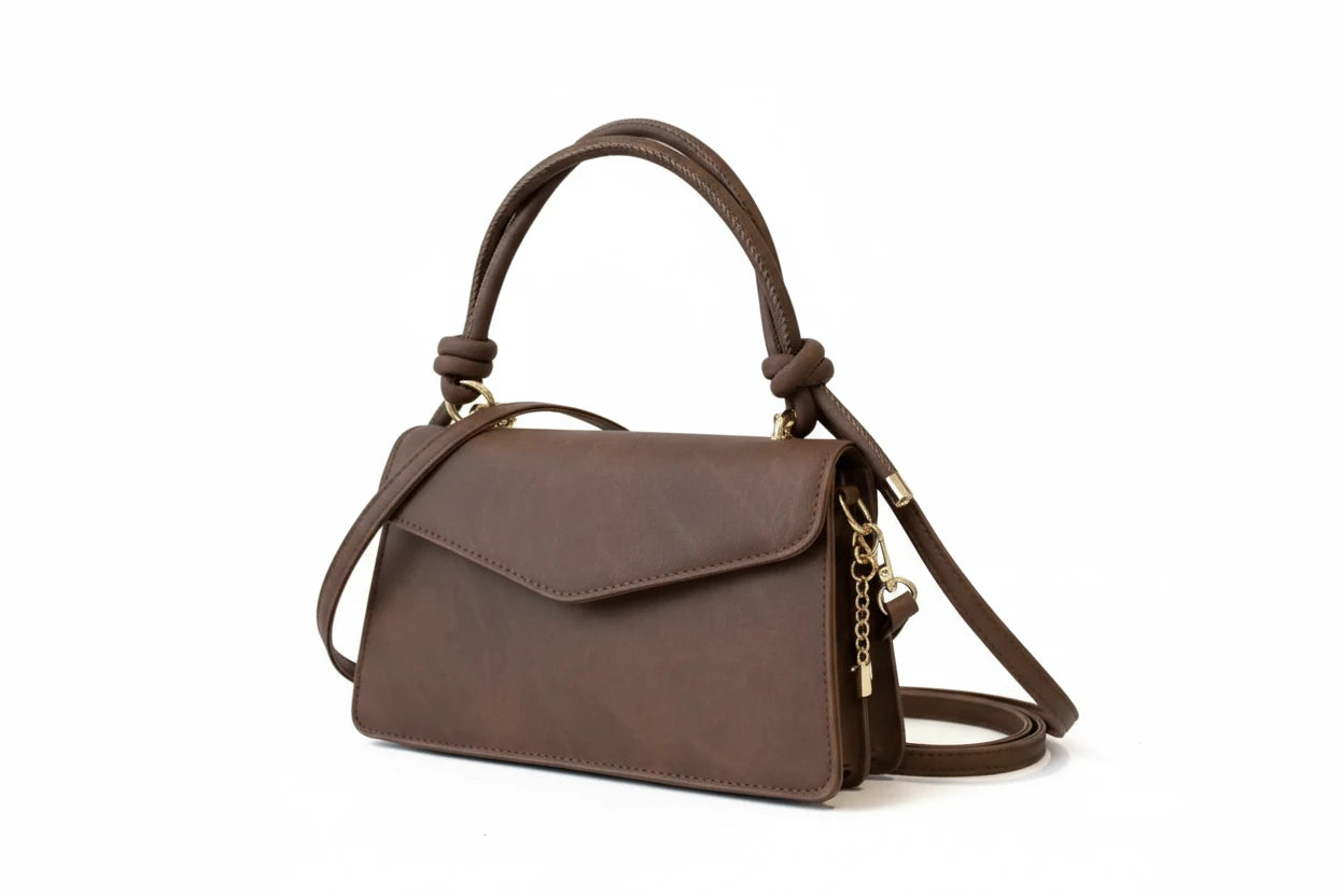 Flap Crossbody Bag with Top Handle - Jsandiclothing.com