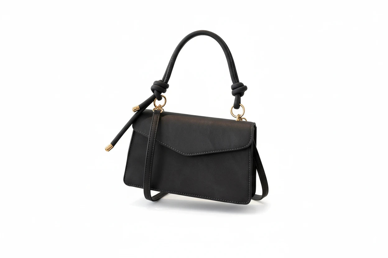 Flap Crossbody Bag with Top Handle - Jsandiclothing.com
