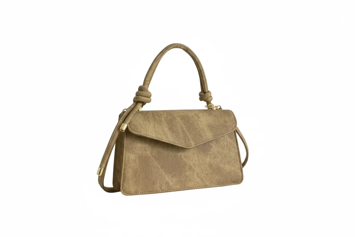 Flap Crossbody Bag with Top Handle - Jsandiclothing.com