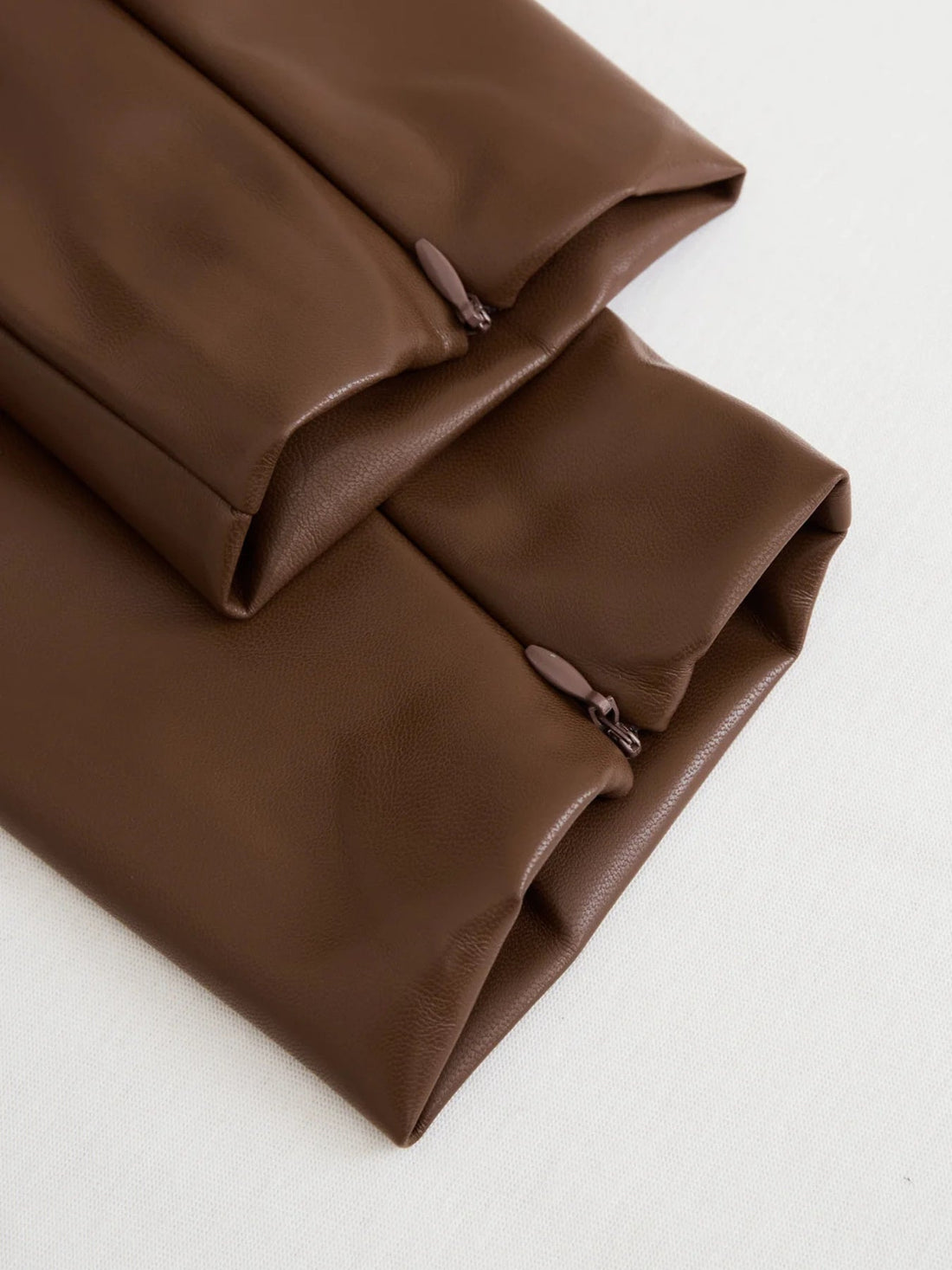 Full Size Leather V - Neck Midi Dress Plus Size - Elegant & Sassy - Jsandiclothing.com