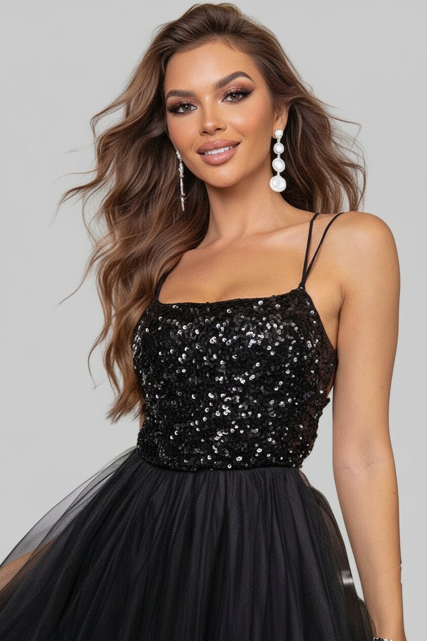 Lace - Up Backless Mesh Dress - Sheer & Slightly Stretchy Bodycon Style - Jsandiclothing.com