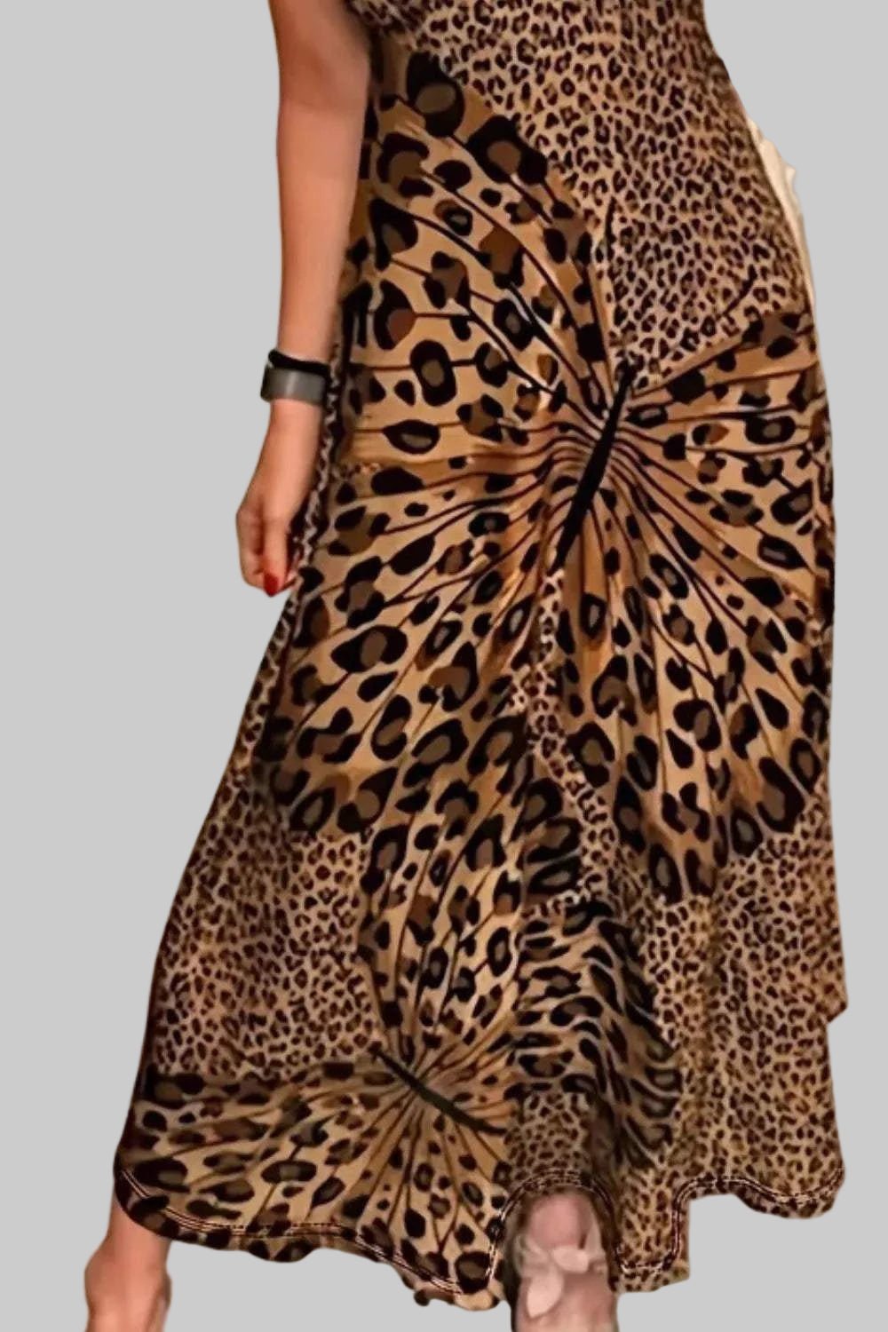 Maxi Dress - Butterfly Leopard Style | Chic Cami for Bold Women - Jsandiclothing.com