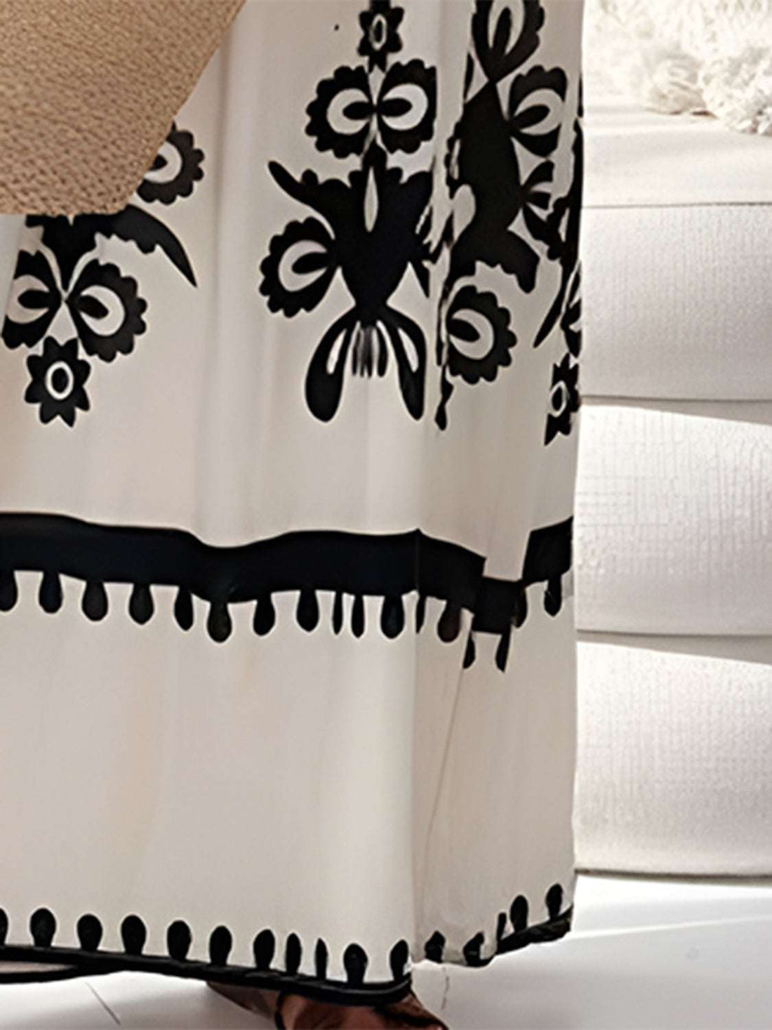 Maxi Dress| Printed Spaghetti Straps and a sleeveless design."Elegant" - Jsandiclothing.com