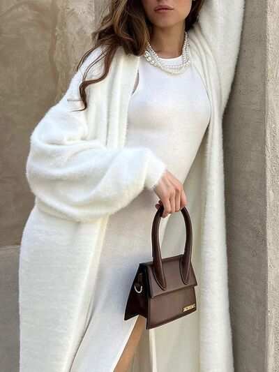 Maxi Dress Side Slit Round Neck Sleeveless - Chic & Versatile Style - Jsandiclothing.com