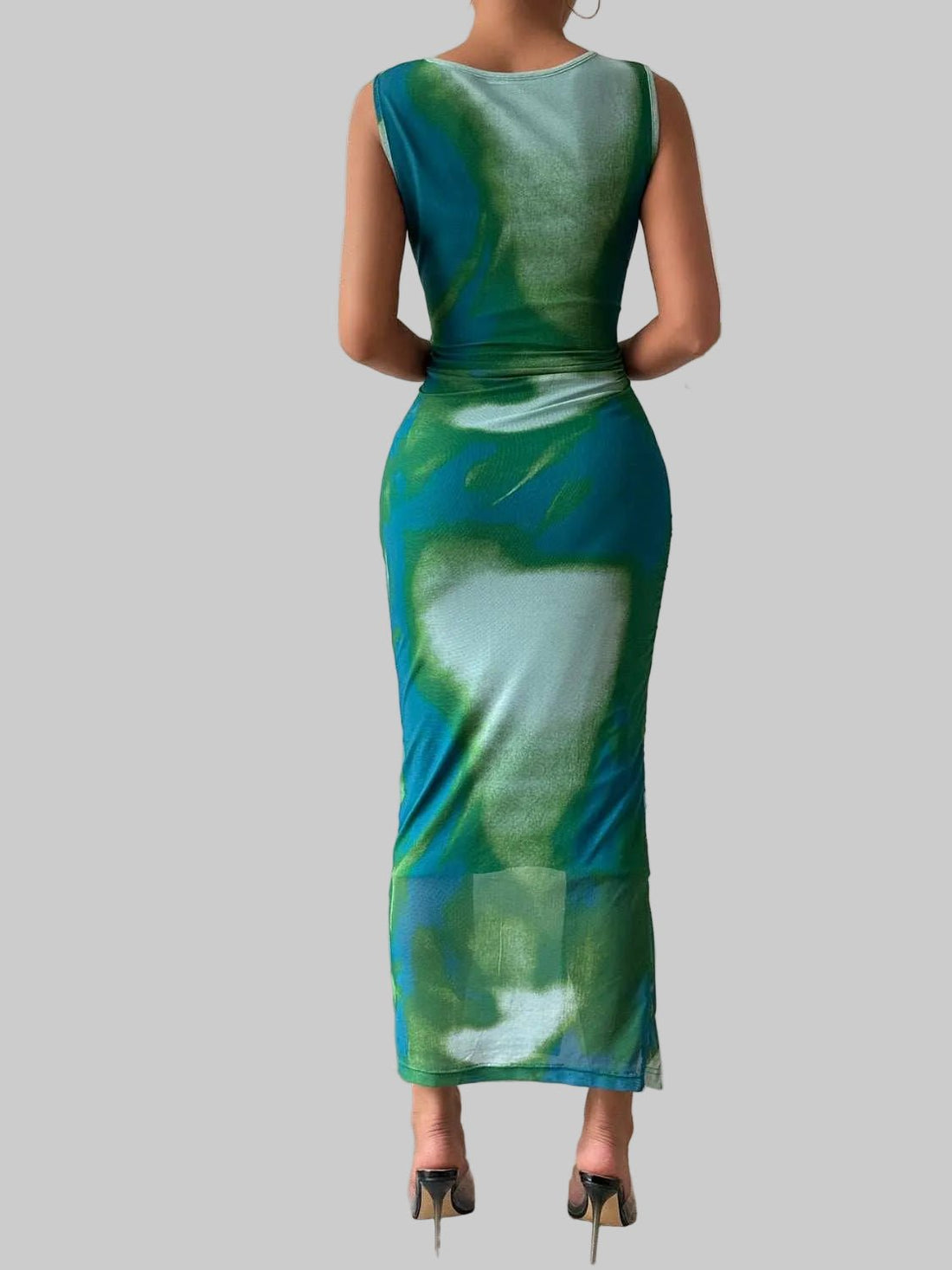 Midi Dress |Honey Slit Round Neck Tank - Stylish & Comfortable Chic Fit - Jsandiclothing.com