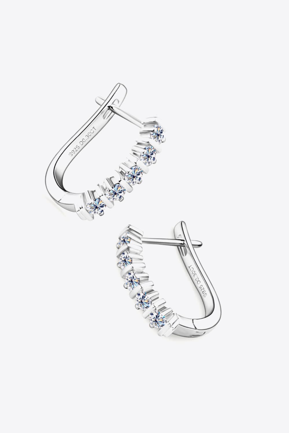 Moissanite 925 Sterling Silver Earrings - Jsandiclothing.com