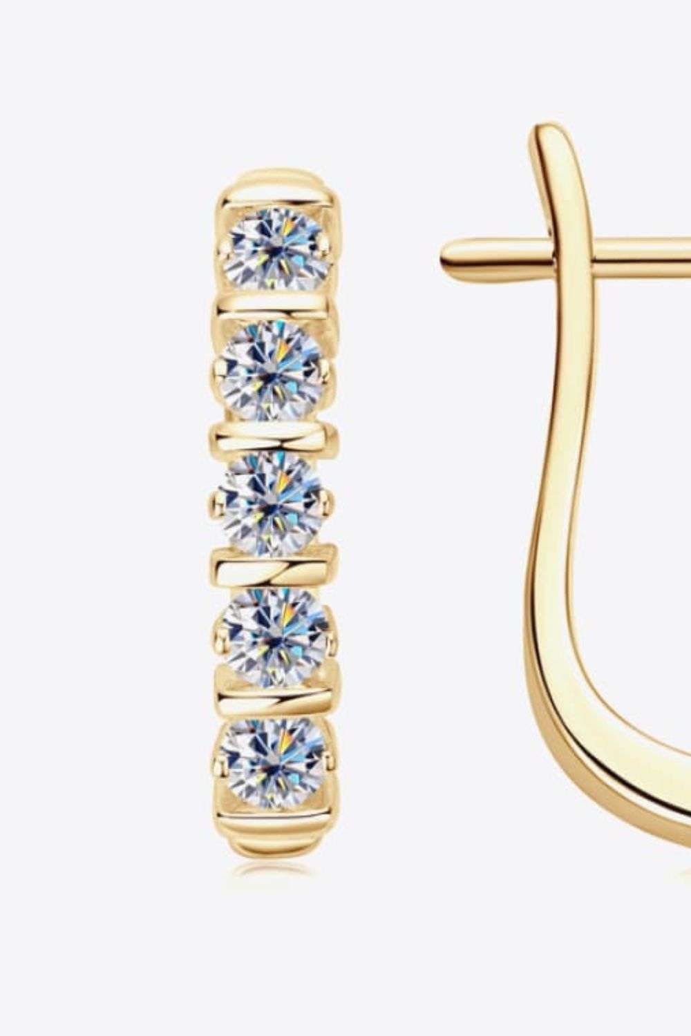 Moissanite 925 Sterling Silver Earrings - Jsandiclothing.com