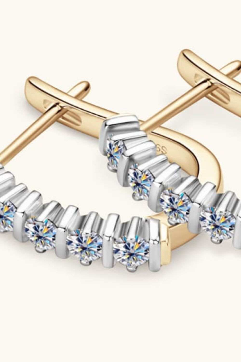 Moissanite 925 Sterling Silver Earrings - Jsandiclothing.com