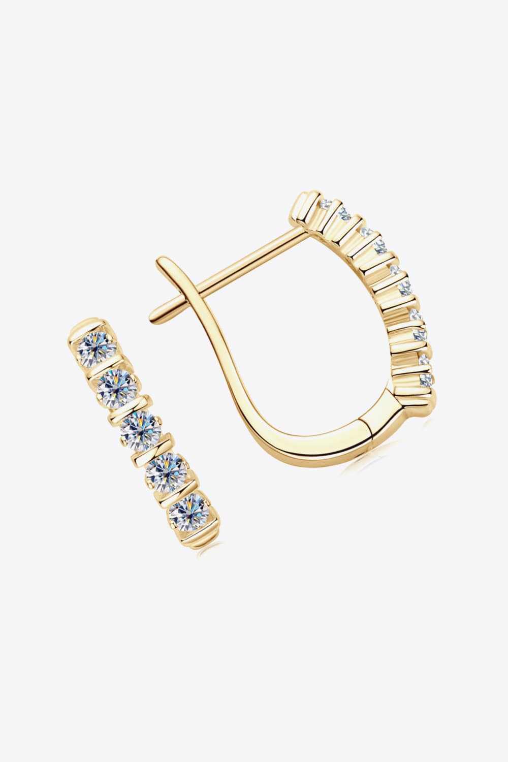 Moissanite 925 Sterling Silver Earrings - Jsandiclothing.com