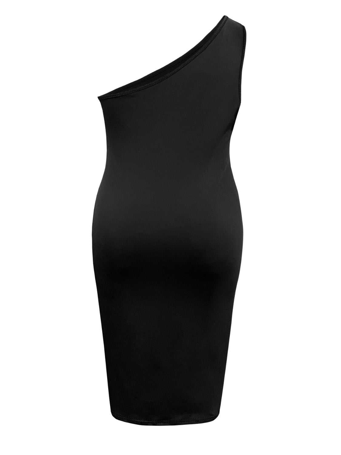 One Shoulder Dress - Plus Size Twisted Sleeveless Midi - Elegant &Stylish - Jsandiclothing.com