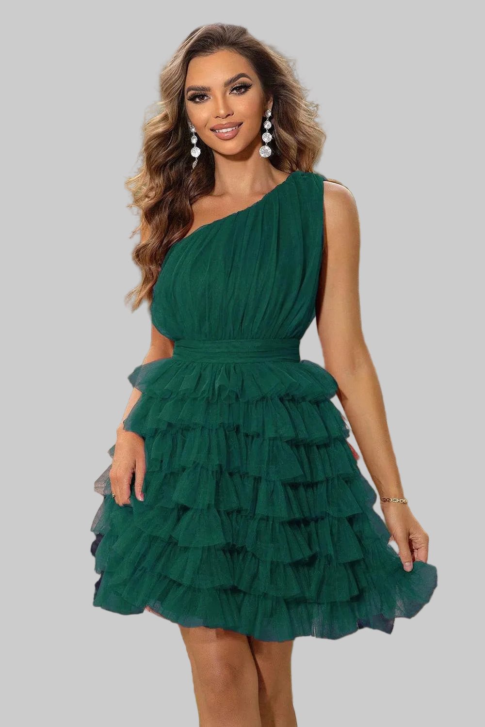 One Shoulder Dress - Sleeveless Mini - Chic & Modern Look| JSandiClothing - Jsandiclothing.com