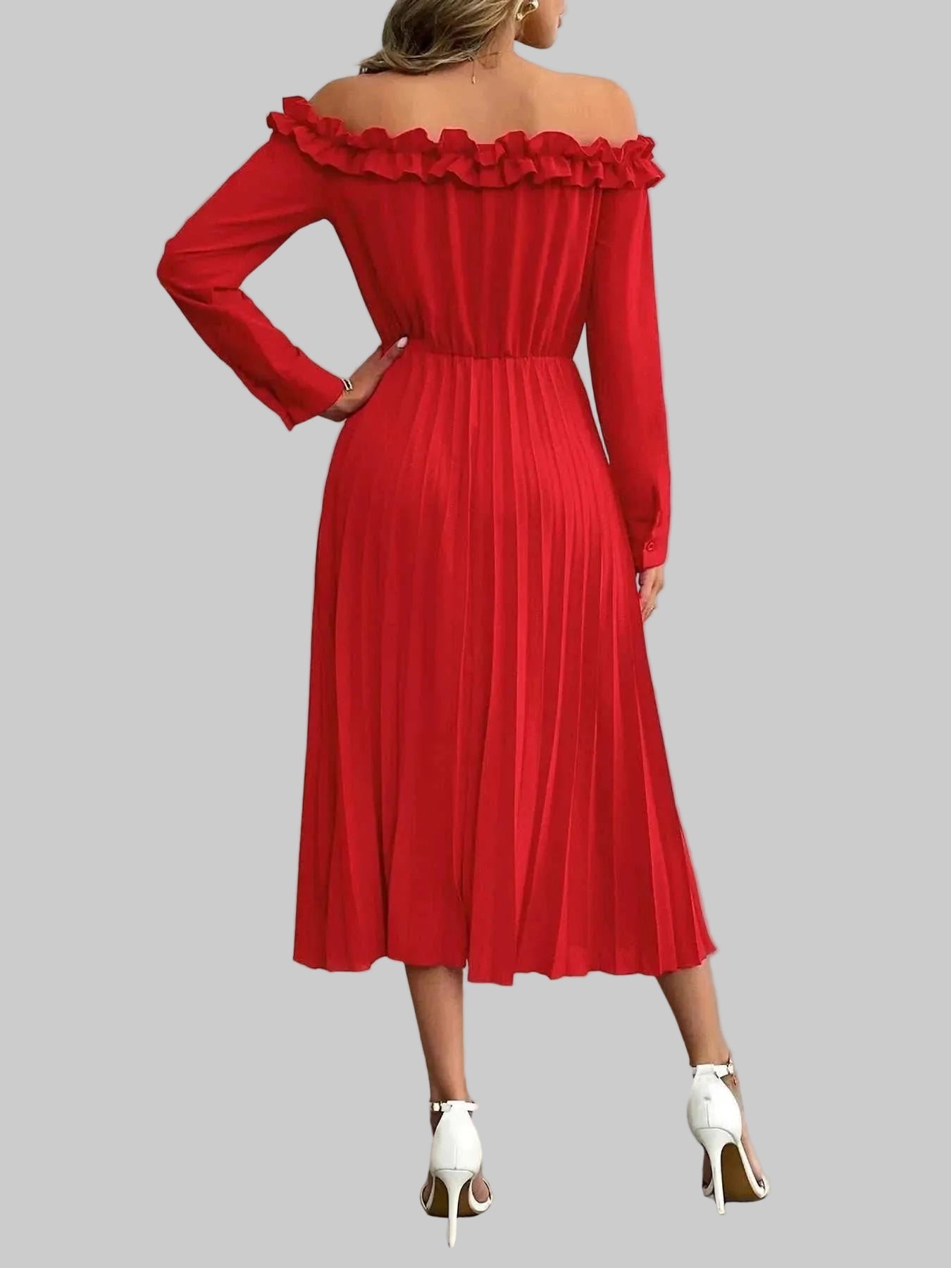 Pleated Dress - Jsandiclothing.com