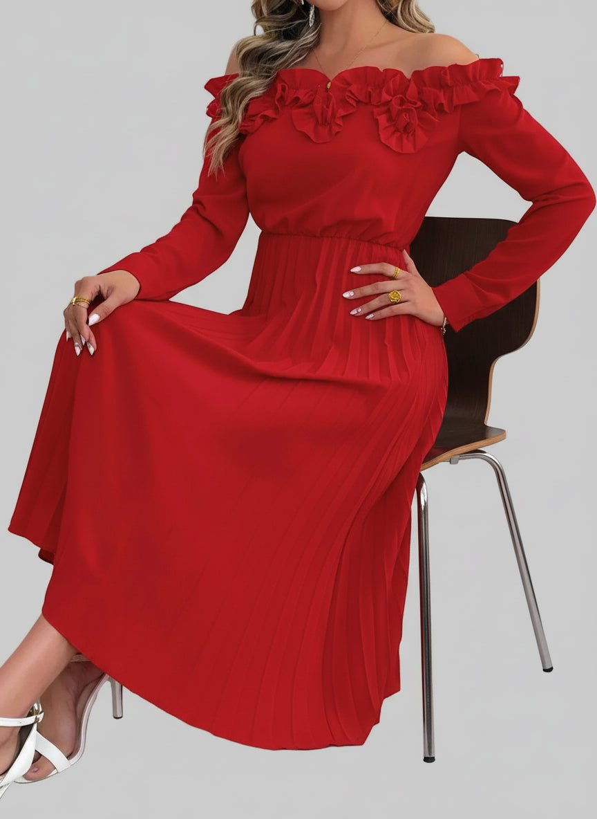 Pleated Dress - Jsandiclothing.com