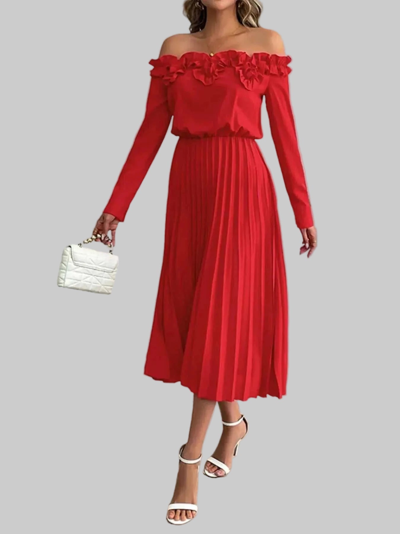 Pleated Dress - Jsandiclothing.com