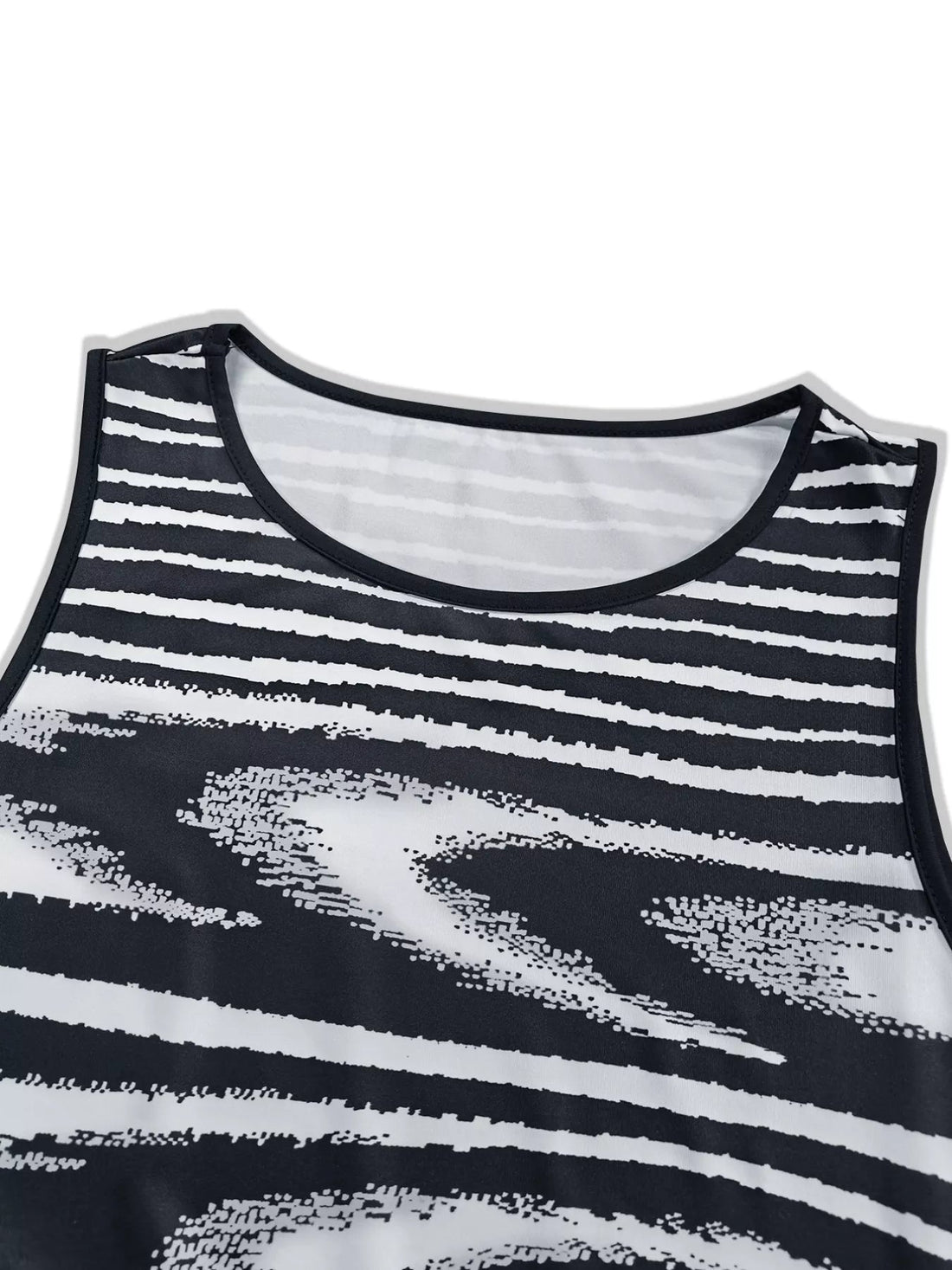 Plus Size Sleeveless Bodycon Maxi Dress with Abstract Print - Jsandiclothing.com