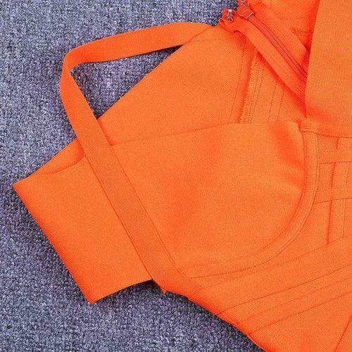 Summer off shoulder bandage dress