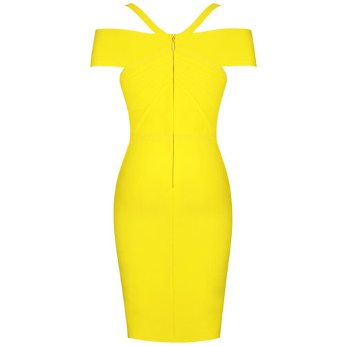 Summer off shoulder bandage dress 