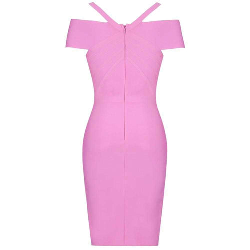 Summer off-shoulder bandage dress