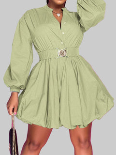 Balloon Sleeves - Chic Dress | Bold Style for Every Occasion - Jsandiclothing.com