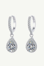 Moissanite Teardrop Earrings - Jsandiclothing.com