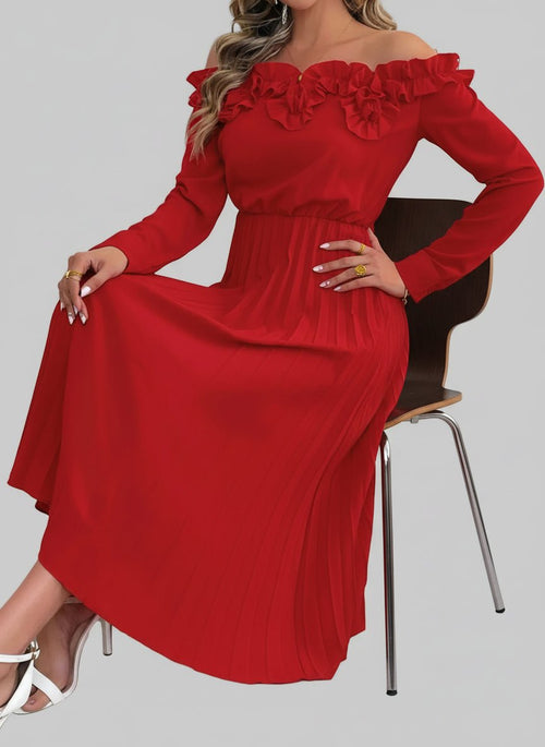 Pleated Dress - Jsandiclothing.com