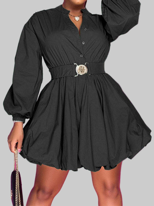 Balloon Sleeves - Chic Dress | Bold Style for Every Occasion - Jsandiclothing.com