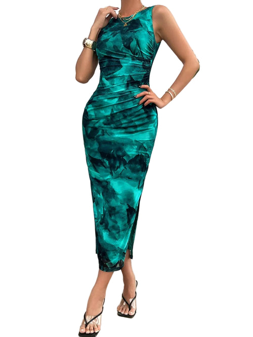 Sleeveless Bodycon Midi Dress - Jsandiclothing.com