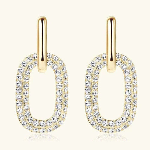 Silver Earrings - 2.16 Carat Moissanite | Premium Elegant Jewelry - Jsandiclothing.com