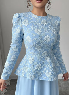 Formal Floral Long Sleeve Tulip Dress Chic & Feminine - Jsandiclothing.com