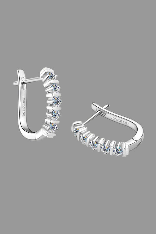 Moissanite 925 Sterling Silver Earrings - Jsandiclothing.com