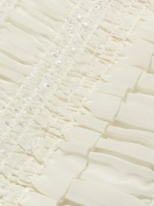 Frill Tiered Textured Maxi Cami Dress - Boho Chic Style | Shop Now!!! - Jsandiclothing.com