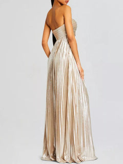 Split Sweetheart Neck Tube Maxi Dress| Formal Chic, Women - Jsandiclothing.com