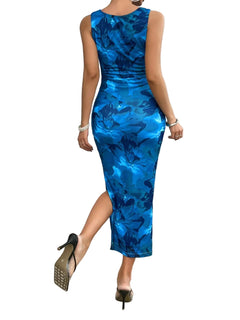 Sleeveless Bodycon Midi Dress - Jsandiclothing.com