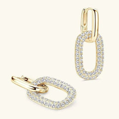 Silver Earrings - 2.16 Carat Moissanite | Premium Elegant Jewelry - Jsandiclothing.com