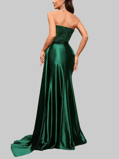 Sweetheart Neck Tube Evening Dress - Elegant Formal Gown for Women - Jsandiclothing.com