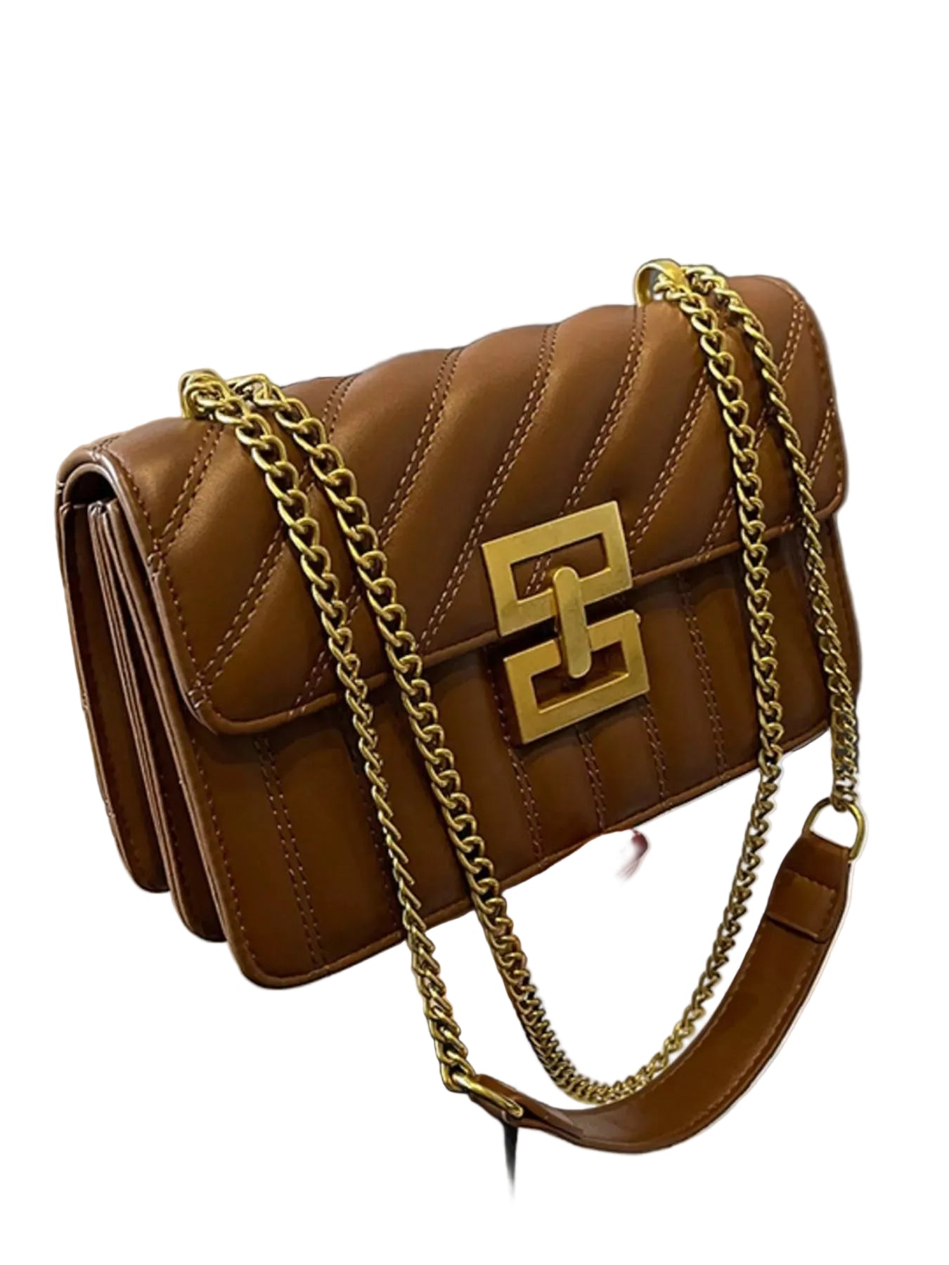 Quilted Flap Chain Shoulder Bag - Jsandiclothing.com