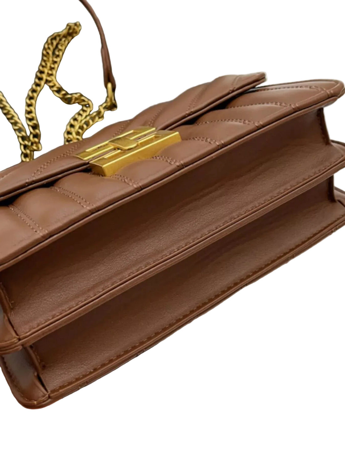 Quilted Flap Chain Shoulder Bag - Jsandiclothing.com