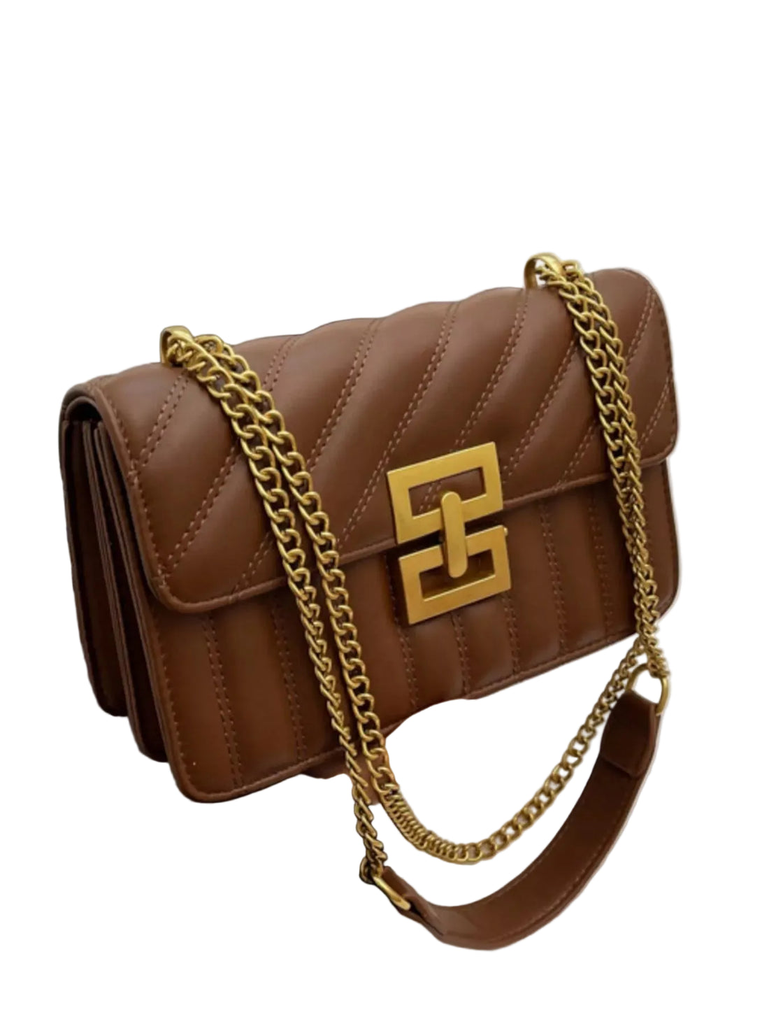 Quilted Flap Chain Shoulder Bag - Jsandiclothing.com